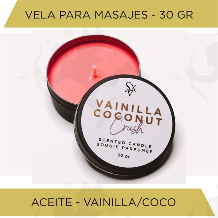 Vela para masajes aroma a vainilla 30gr Vela para masajes aroma a vainilla 30gr
